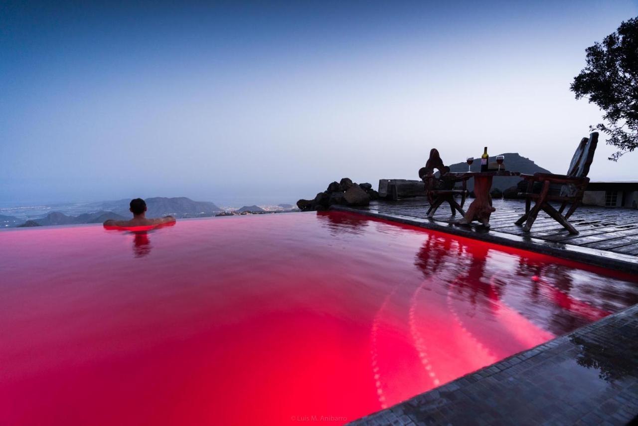 Historic Canarian House, Private Heated Infinity Pool, Bbq, Wifi + Panoramic Ocean Views Арона Екстериор снимка